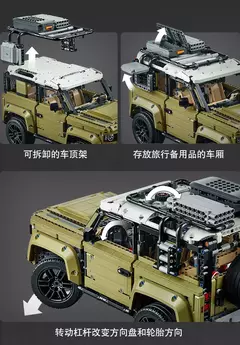 Imagem do Blocos De Montar Land Rover Defender 90 Off Road Jeep 4x4