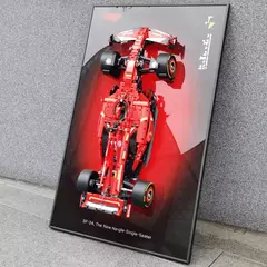 Exibição de montagem em parede para LEGO 42171 Mercedes-AMG F1 W14 - Bloco Mundo