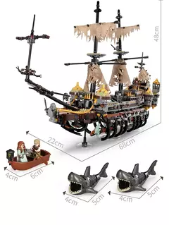 Barco 16016 The Flying Dutchman Navio Piratas do Caribe
