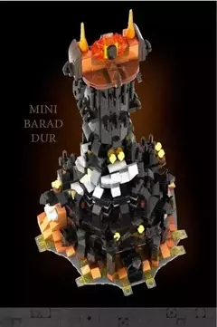967 peças moc barad dur criativo mini versão do modelo 10333 - comprar online