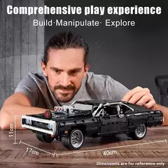 Imagem do Blocos De Montar Velozes E Furiosos Dodge Charger 1077 Pçs