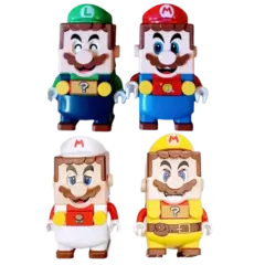 Super mario bros luigi blocos de montar personagens - comprar online