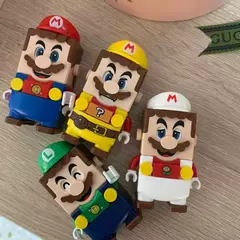 Super mario bros luigi blocos de montar personagens na internet
