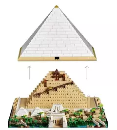 Imagem do Lego Architecture 21058 Grande Pirâmide De Gizé 1476 Peças