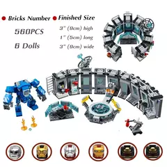 Blocos de montar Lego avengers o salao das armaduras de iron man 76125 na internet