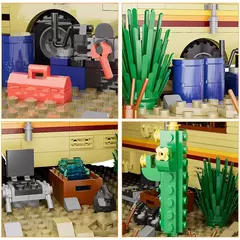 Blocos de montar Breaking Bad RV Adventure, cenário clássico atualizado MOC na internet