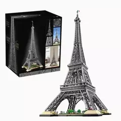 Bloco de Montar Replica Torre Eiffel Paris França 10001 Peças Compatível Lego