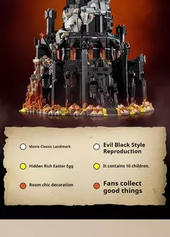 Lego 10333 Icons - O Senhor dos Anéis Barad-dûr 5471 peças - comprar online