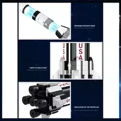 Lego Ideas 92176 - Nasa Apollo Saturn V - Pronta ! Quantidade De Peças 1969 - Bloco Mundo