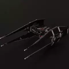 Imagem do Lego Star Wars Kylo Ren's Tie Fighter 75179 648 peças
