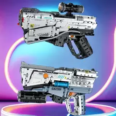 Arma Bloco de construção espaço máquinas pistola montada brinquedo