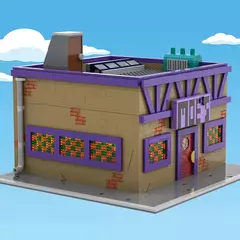 Blocos de montar MOC Os Simpsons Bar do Moe´s