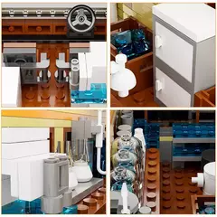 Blocos de montar Breaking Bad RV Adventure, cenário clássico atualizado MOC