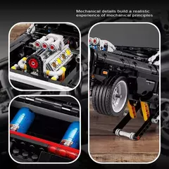 Blocos De Montar Velozes E Furiosos Dodge Charger 1077 Pçs - Bloco Mundo