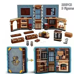 livros mágicos, blocos de construção, poções, amuletos, Harry potter Lego - Bloco Mundo