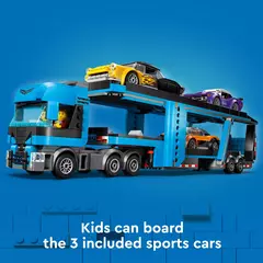Lego City Caminhão Transportador e Carros Esportivos - 60408 na internet