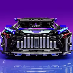 Mercedes AMG GT-S Cinza 1466 peças - Bloco Mundo