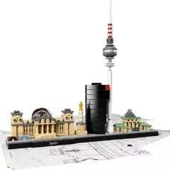 Imagem do Lego Arquitetura paris dubai londres sydney chicago xangai blocos de construção kit