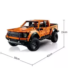 Blocos De Montar Ford F-150 Bootleg Lego 1379 Peças - Bloco Mundo