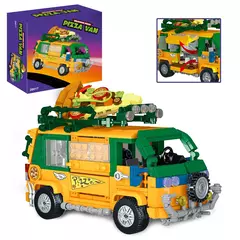 Tartarugas Ninja pizza van caminhão bloco de montar - comprar online
