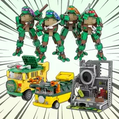 Moc Tartarugas Ninja carro figura de ação