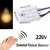 1pc sensor de luz interruptor detector som sensor voz inteligente ligar/desligar automático controle casa inteligente para corredor banho armazém
