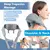 Foreverlily 26w motor sem escova pescoço e ombro massageador sem fio ombro e costas amassar massagem xale pescoço masajeador