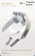 Foreverlily 26w motor sem escova pescoço e ombro massageador sem fio ombro e costas amassar massagem xale pescoço masajeador