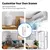 Imagem do Tuya wifi/zigbee sensor de temperatura e umidade termômetro interno controle de vida inteligente para trabalho em casa com alexa google assistente