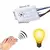 Imagem do 1pc sensor de luz interruptor detector som sensor voz inteligente ligar/desligar automático controle casa inteligente para corredor banho armazém