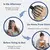 Massageador de cabeça elétrico profissional, massageador de couro cabeludo, dispositivo recarregável para cuidados com o cabelo, alívio do estresse, com 3 modos e design portátil - Desconto Mestre