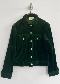 CAMPERA TERCIOPELO VERDE en internet