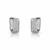 Brinco Argola Huggie Cristal – Ródio Branco