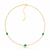 Choker Sorelle – Cristais Ovalados em Green Agate