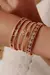 Bracelete Éclat Olho Duplo – Banho Dourado - comprar online
