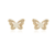 Brinco Belle Époque Papillon – Pérola Shell e Cravação em Zircônia
