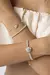 Imagem do Pulseira Dupla Camélia com Pérolas Shell – Coleção Camélia