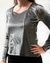REMERA MORLEY DE PANA CON HILOS PLATEADOS - tienda online