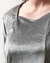 REMERA MORLEY DE PANA CON HILOS PLATEADOS
