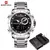Relógio true fi Naviforce 9163 luxo original esporte relógio de pulso para homens quartzo aço - comprar online