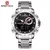 Relógio true fi Naviforce 9163 luxo original esporte relógio de pulso para homens quartzo aço