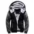 Jaqueta masculina camuflada com capuz.