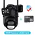Câmera 6k 12mp wi-fi ao ar livre ptz 8x zoom óptico três lentes telas duplas - loja online