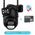 Câmera 6k 12mp wi-fi ao ar livre ptz 8x zoom óptico três lentes telas duplas