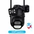 Câmera 6k 12mp wi-fi ao ar livre ptz 8x zoom óptico três lentes telas duplas - comprar online