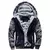 Jaqueta masculina camuflada com capuz.