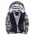 Jaqueta masculina camuflada com capuz. - TRUE FIT