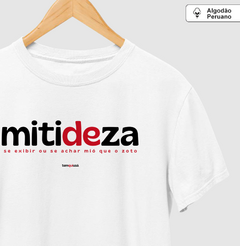 MITIDEZA – Camiseta Algodão Peruano (Branca – Masculina e Feminina) - comprar online