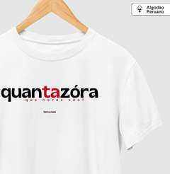 QUANTAZÓRA – Camiseta Algodão Peruano (Branca – Masculina e Feminina) - comprar online