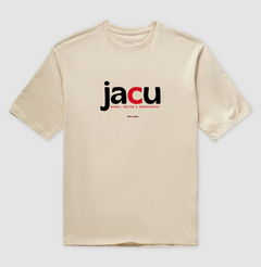 JACU – Camiseta Oversized Unissex (Off White e Areia) - comprar online